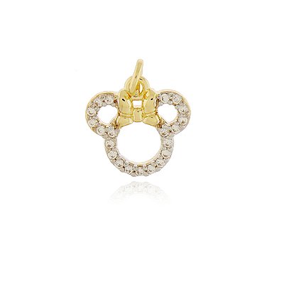 Pingente Minnie folheado a ouro 18k