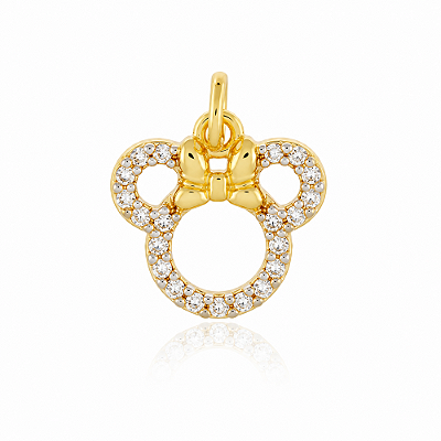 Pingente Minnie folheado a ouro 18k
