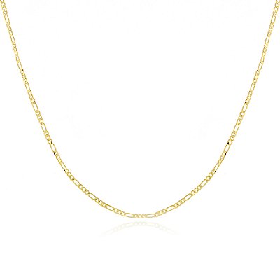 Corrente 3x1 folheada a ouro 18k 40cm