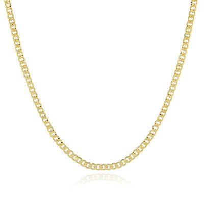 Corrente infantil folheada a ouro 18k 40cm