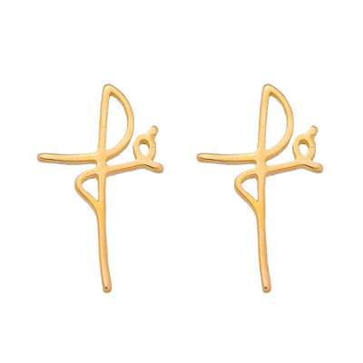 BRINCO FÉ FOLHEADO A OURO 18K