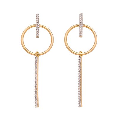 Brinco folheado a ouro 18k