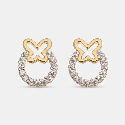 Brinco folheado a ouro 18k