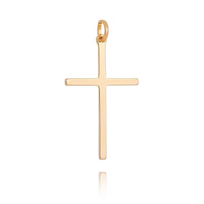 PINGENTE CRUZ FOLHEADO A OURO 18K