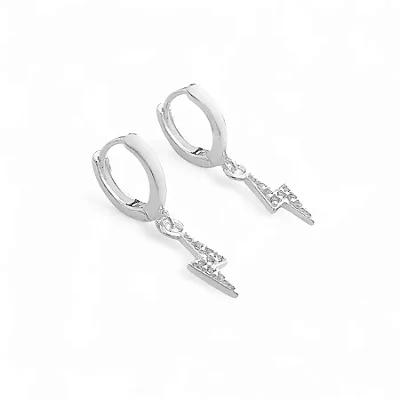 Brinco Argola Raio Prata 925