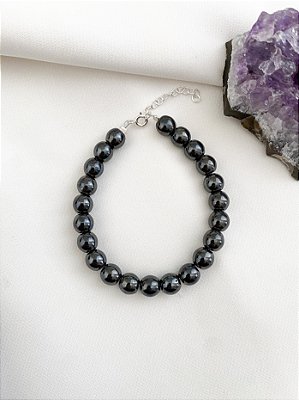Pulseira Hematita Prata 925