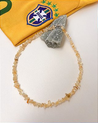 Gargantilha Aurora Citrino e Prata 925
