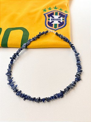 Gargantilha Aurora Sodalita e Prata 925
