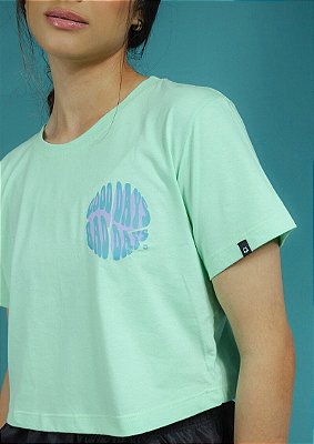 Cropped verde claro good days bad days
