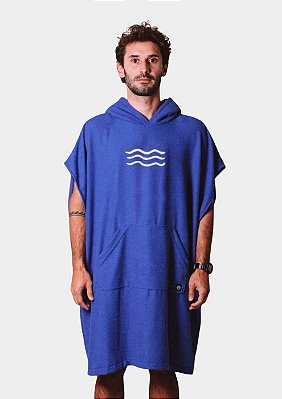 Poncho atoalhado de surf Ondinhas Azul Marinho | Roupão de surfista