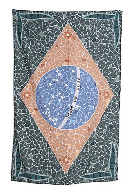 Canga caquinho mosaico bandeira do Brasil