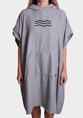 Poncho atoalhado de surf Ondinhas Cinza