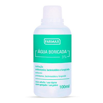 AGUA BORICADA FARMAX 100ML - FARMAX