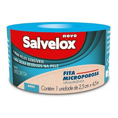MICROPORE SALVELOX BEGE 2,5 CM X 4,5 M