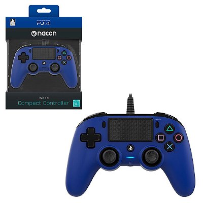 CONTROLE NACON WIRED COMPACT CONTROLLER PS4 BLUE