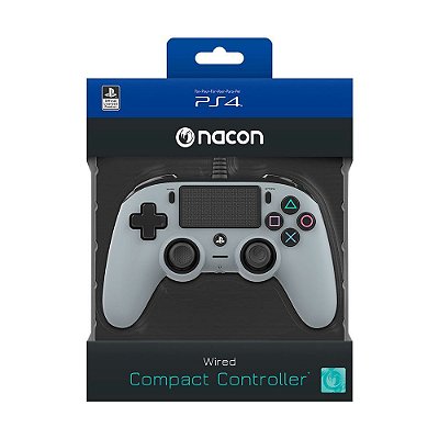 CONTROLE NACON WIRED COMPACT CONTROLLER PS4 GRAY