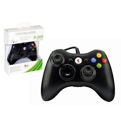 CONTROLE C/ FIO XBOX  360 KNUP