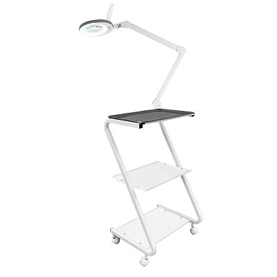 Carrinho Auxiliar PEC Z Inox Com Lupa