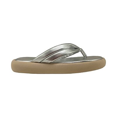 (6811-17802) Sandália Flatform Prata