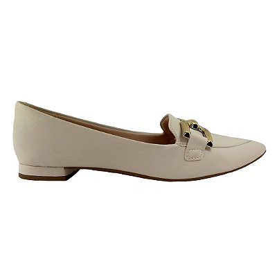 (8117-15055) Sapatilha Bico Fino Off White