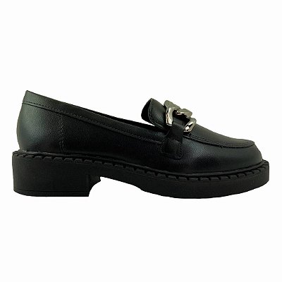 (8308-15364) Mocassim Correntes Preto