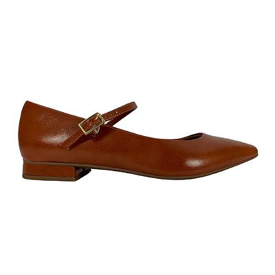 (78052) Sapatilha Bico Fino   Caramelo