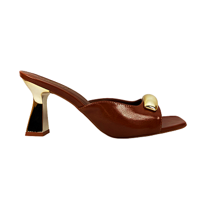 (5340-11741) Tamanco Forma Orgânica Intense Caramelo