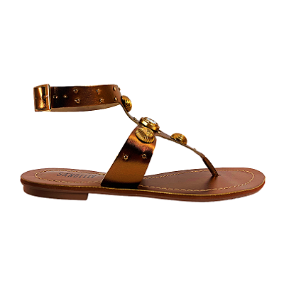 (8253-7100) Rasteira Esferas Metalizadas Bronze