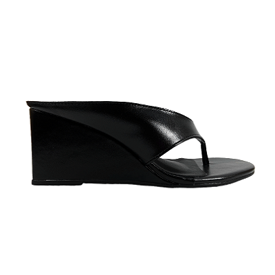 (4661-91260S) Sandália Tira Larga Preto