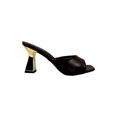 (5340-11737) Tamanco Salto Taça Prime Ouro