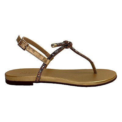 (76.054) Flatform Aplicação Pedrarias Nórasteira Aplicação Pedrarias Laço Ouro Light