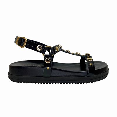 (40210-100) Papete Flatform Com Tiras Em T E Aplicações Metálicas Metal Preto
