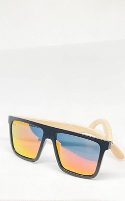 Óculos de Sol Fiorini haste de bambu Polarizado