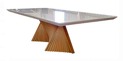 Conjunto Mesa de Jantar Vogue com 08 Cadeiras - Sylvia Design