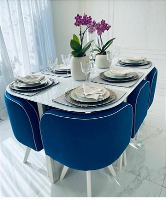 Mesa 6 cadeiras - Sylvia Design