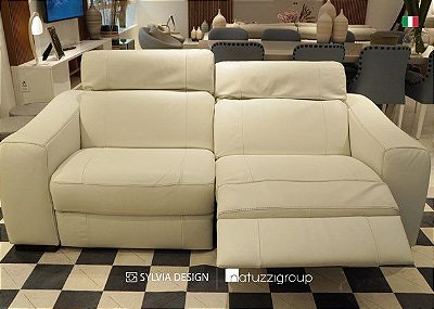 Sofá Z066  10BY c/ 2 assentos reclináveis elétricos - 2,24 m - Natuzzi Group