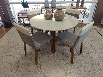 Conjunto De 8 Cadeiras E Mesa Jantar Cannes Trama Original