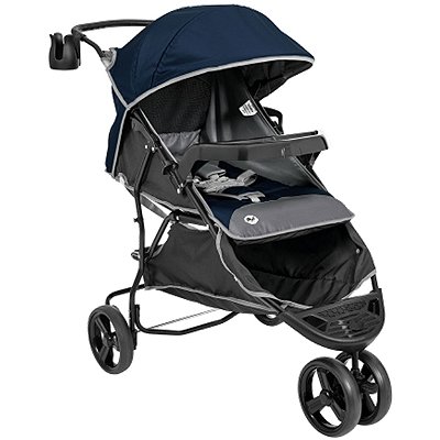 Carrinho de Bebe para Passeio 3 Rodas Tutti Baby Evo Azul