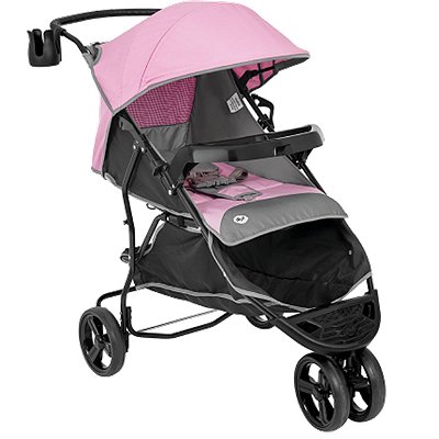 Carrinho de Bebe para Passeio 3 Rodas Tutti Baby Evo Rosa