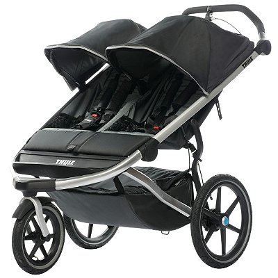 Carrinho de Bebe Gemeos Thule Urban Glide 2 Double Jet Black