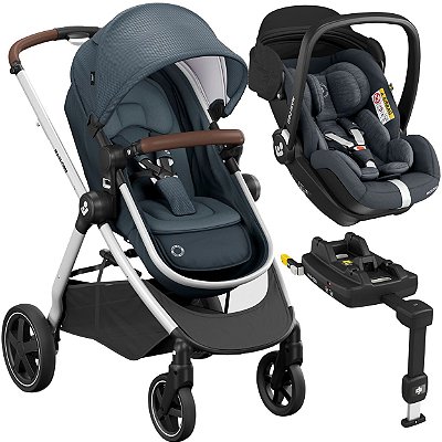 Carrinho Bebe Conforto Base Maxi Cosi Anna TS Trio ISO Brown