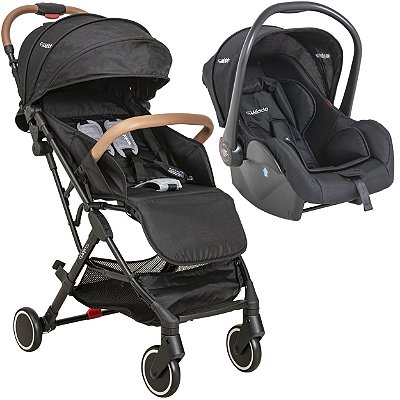 Carrinho de Bebe Passeio Kiddo Sprint Bebe Conforto Preto