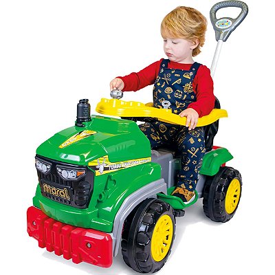 Carrinho de Passeio e Pedal Maral Tractor Agro Verde 25kg