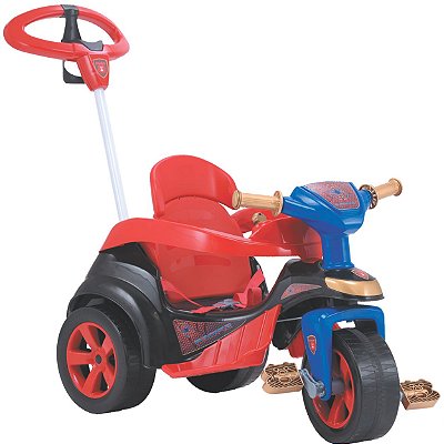 Triciclo Infantil Bandeirante Smart Comfort 3 em 1 Pedal e Passeio Aro -  Maçã Verde Baby