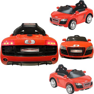 Carro Eletrico Biemme Car One AD Audi Vermelho 6V Controle