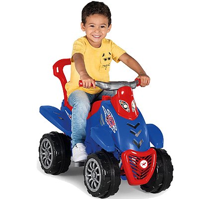 Triciclo Infantil Calesita Moto Duo- 2 em 1 - Pedal e Passeio com Aro -  Unissex L