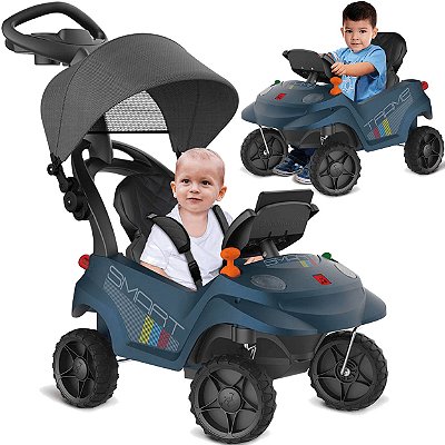 Carrinho de Passeio Bandeirante Smart Baby Comfort Azul