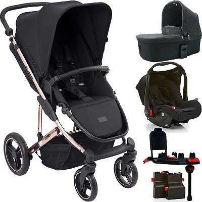 Carrinho Bebe Conforto Base ISOFIX ABC Design Como 4 Rose Gold