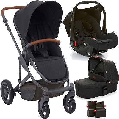 Carrinho Moises Bebe Conforto ABC Design Como 4 Woven Black