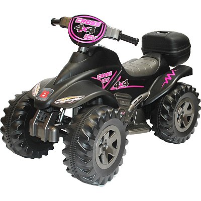 Moto Eletrica Infantil Sprint Turbo Biemme Rosa Pink 12V Capacete - Maçã  Verde Baby